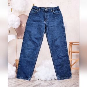 Levis 550 Jeans Vintage Y2k Relaxed Womens 12 Blue Wide Red Tab Grunge EUC